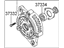 Hyundai 37330-39400 Bracket & Stator Assembly- Front