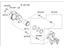Hyundai 58190-3KA01 CALIPER Kit-Front Brake,RH