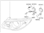 Hyundai 92101-2H050 Driver Side Headlight Assembly Composite