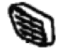 Hyundai 86514-33550 Front Bumper Side Grille, Right