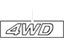 Hyundai 86334-26900 4Wd Emblem