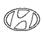 Hyundai 86353-26100 Symbol Mark H Logo Emblem, Rear