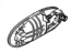 Hyundai 83660-3C000 Rear Exterior Door Handle Assembly, Right