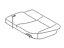 Hyundai 89102-4J121-CS6 Seat Cushion Covering Assembly, Rear, Left