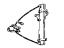 Hyundai 82401-28000 Front Driver Side Door Window Regulator