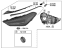 Hyundai 92104-D3750 Head Lamp Sub Assembly, Right