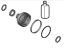 Hyundai 495R5-DS000 Diff Side Boot Kit Right Hand Hyundai 495R5-DS000 Diff Side Boot Kit Right Hand