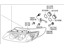 Hyundai 92102-3L051 Right Headlamp Assembly Hyundai 92102-3L051 Right Headlamp Assembly