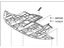 29110-F3100 Genuine Hyundai PANEL ASSEMBLY-UNDER COVER