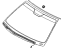 Hyundai 86110-3K080 Windshield Glass Assembly