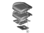 Hyundai 88100-S8BG0-WDL Front Seat Cushion Assembly Left Hand