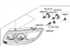 Hyundai 92102-0W100 Passenger Side Headlight Assembly Composite Hyundai 92102-0W100 Passenger Side Headlight Assembly Composite