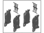 Hyundai 58101-JIA00 Front Disc Brake Pad Kit Hyundai 58101-JIA00 Front Disc Brake Pad Kit