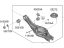 Hyundai 55210-IB000 ARM COMPLETE-RR LWR