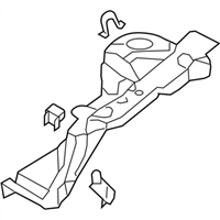 Genuine Hyundai 64501-3Q010 Fender Apron Panel Assembly
