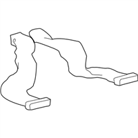 Hyundai 97370-39000 DUCT-REAR HEATING,RH