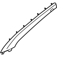 Hyundai 85820-3Y000-YDA TRIM ASSEMBLY-FRONT PILLAR RH