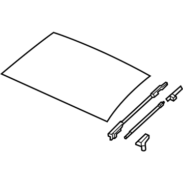Genuine Hyundai 85305-25000 Roof Pad Genuine Hyundai 85305-25000 Roof Pad