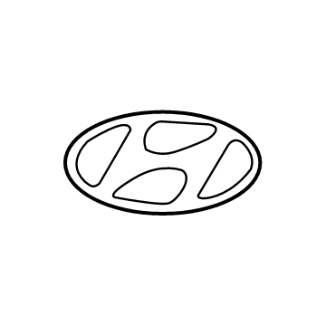 Hyundai Elantra 1999-2006 GENUINE OEM Front H Logo Emblem Badge 8634139000