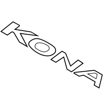 86310-J9000 Genuine Hyundai Kona Emblem