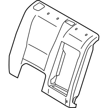 Hyundai 89460-A5380-SBL Rear Right-Hand Seat Back Covering