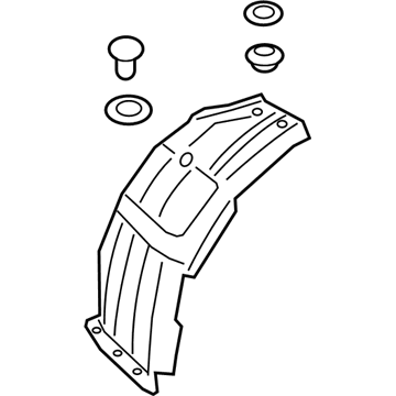 Genuine Hyundai 85880-24100-FD Wheel House Trim Assembly Genuine Hyundai 85880-24100-FD Wheel House Trim Assembly