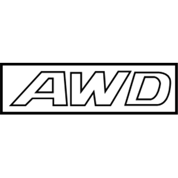 86341-2S500 Genuine Hyundai Awd Emblem(Badge)