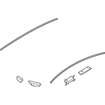 Genuine Hyundai 87241-2B000 Roof Side Garnish Assembly Right Genuine Hyundai 87241-2B000 Roof Side Garnish Assembly Right