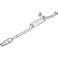 Hyundai 28650-D3170 MUFFLER ASSEMBLY-CENTER