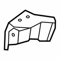 66317-1R300 Genuine Hyundai Bracket Assembly-Fender,LH