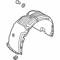 Hyundai 86811-E6100 GUARD ASSEMBLY-FRONT WHEEL,LH