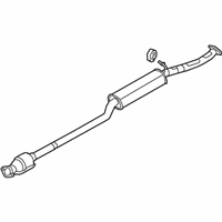 Hyundai 28650-D3470 MUFFLER ASSEMBLY-CENTER