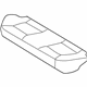 Hyundai 89160-0A700-FZN Rear Seat Cushion Cover
