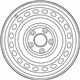 52910-K2200 Genuine Hyundai Aluminium Wheel Assembly