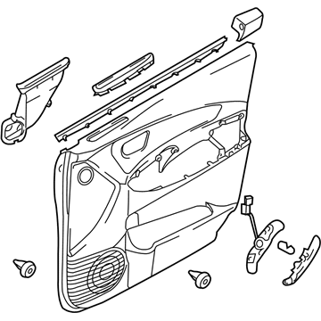 Hyundai 82305-2E011-G8 Panel Assembly-Front Door Trim,LH