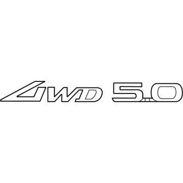 Hyundai 86316-D2600 Emblem-Awd