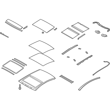 Hyundai 81600-3S030-YDA Panorama Roof Assembly