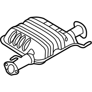 Hyundai 28650-4D101 Center Muffler Assembly