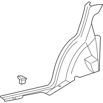 Hyundai 85880-25000-ZE Trim Assembly-Rear Wheel House LH