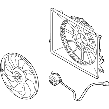 2014 Hyundai Equus Fan Motor - 25380-3M290