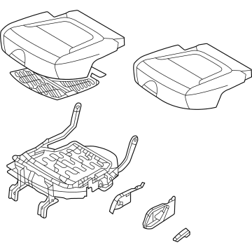 Hyundai 89100-CW010-KIE Cushion Assembly-2ND Seat,LH