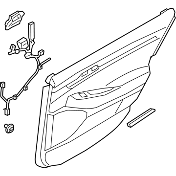 Hyundai 83308-D2MG0-NE8 PANEL ASSY-REAR DOOR TRIM,RH