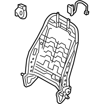 Hyundai 88310-A5600 Frame Assembly-Front Seat Back Driver