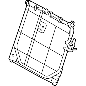 Hyundai 89310-1R150-RY Frame & Lock-R/SEAT Back LH