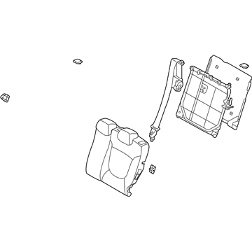 Hyundai 89300-1R110-N2E Back Assembly-Rear Seat LH