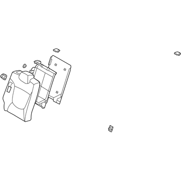 Hyundai 89400-1R110-N2T Back Assembly-Rear Seat RH