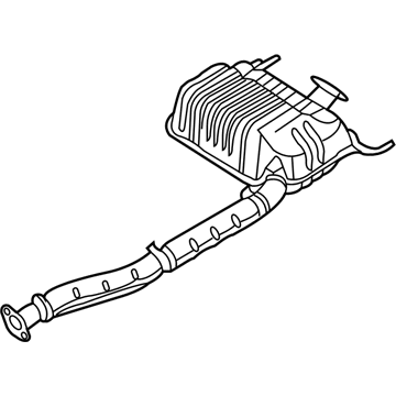 Hyundai 28720-4D200 Main Muffler Assembly