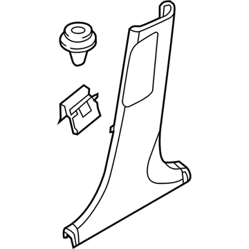 Hyundai 85845-1R100-RY Trim Assembly-Center Pillar Lower RH