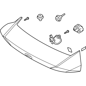 Hyundai 87380-AB000 MOULDING Sub Assembly-Back Panel