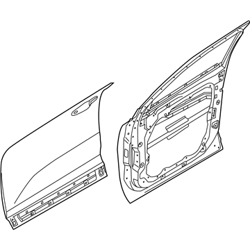 Hyundai 76004-S8000 Panel Assembly-Front Door,RH